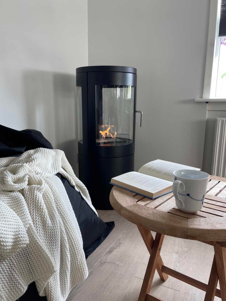 Poêle à l'éthanol ScandiFires Columbus - Noir