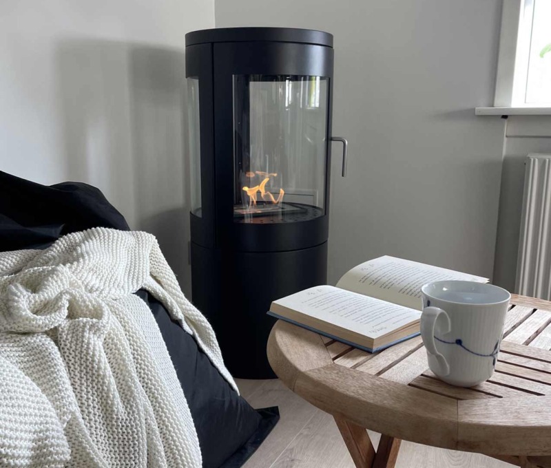 Poêle à l'éthanol ScandiFires Columbus - Noir