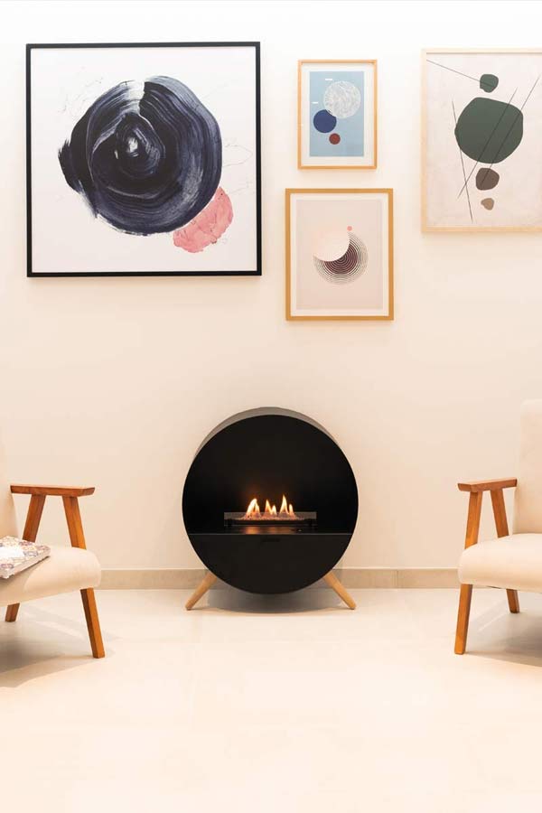 Cheminée décorative à l'éthanol Bubble Floor