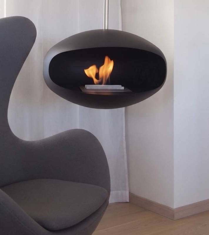 Cheminée suspendue au bioéthanol Cocoon Aeris