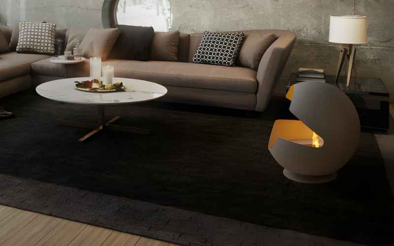 Cheminée au bioéthanol Vauni Globe