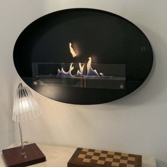 Cheminée murale Maryland exposée au magasin Artfire