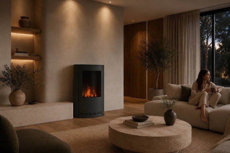 Poêle Optimyst Infire Incoza Oval - Idée d'ambiance