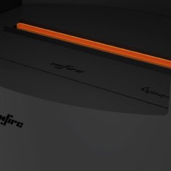 Brûleur optimyst éteint du poêle Incoza Oval