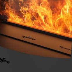 Flammes Optimyst généreuses du poêle Infire Incoza Oval