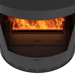 Vue plongeante sur les flammes Optimyst
