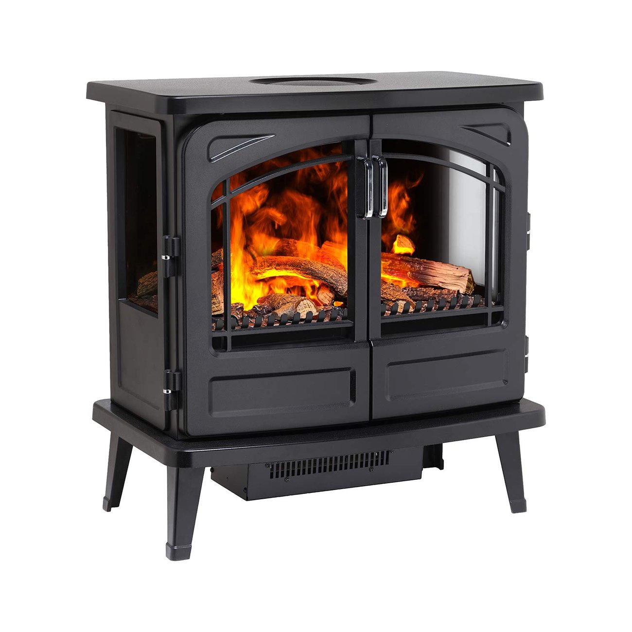 Dimplex-Fortrose-3-Sided-Optimyst-Stove-Solus-Right-Facing Poêle à vapeur d'eau Dimplex Fortrose 3 - Inclinaison