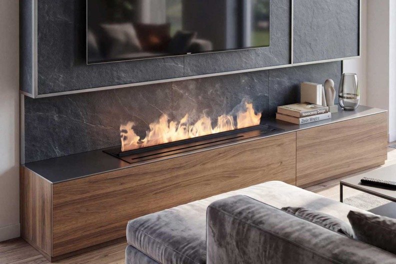 Cassette à vapeur d'eau CoolFlame PD Lumisty encastrée