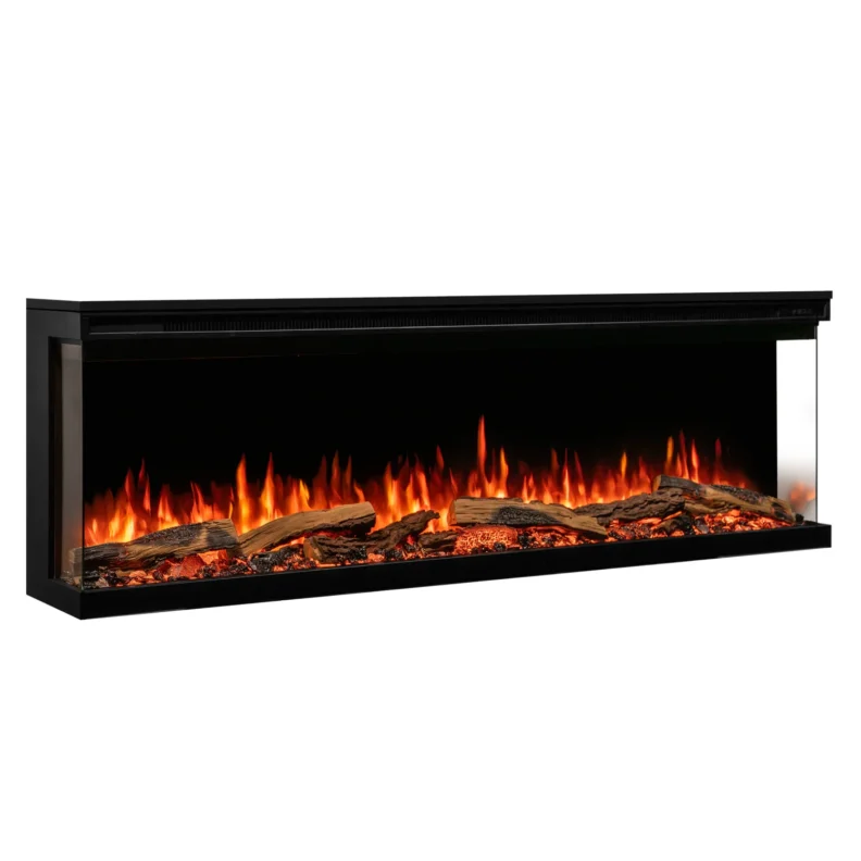 Cheminée électrique encastrable 3 faces FireFX Atmos Versa - 165 cm