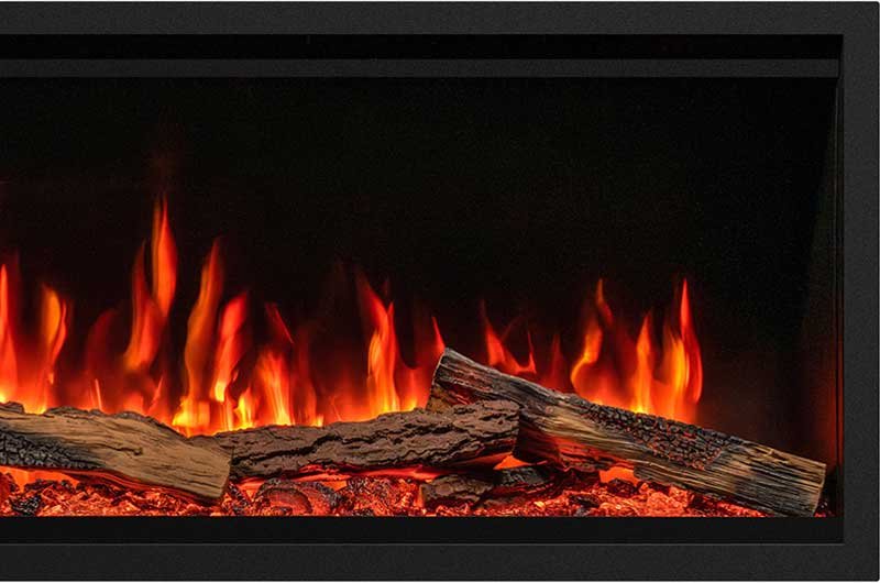 Gros plan sur les flammes de l'Atmos Deep